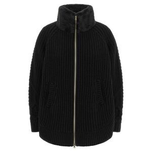 Herno Black Wool Women's Cardigan
